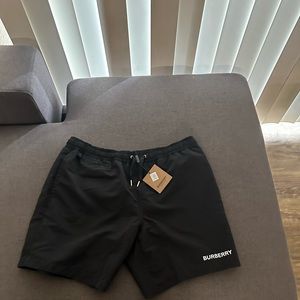 Burberry Black Polyester Swim Shorts
